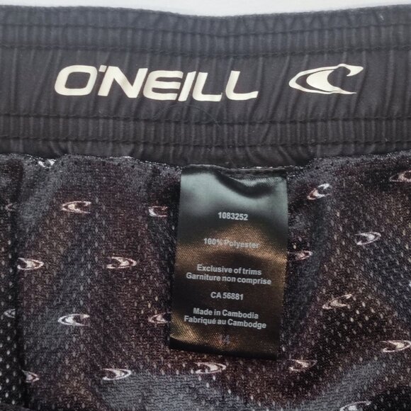 O'Neill board short / swim trunk orange shades checkered boy's size 14 - Picture 4 of 13